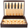 Cutipol Набор столовых приборов CARRE GOLD матовый 24 пр.  (9132)