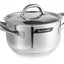 Barazzoni Кастрюля с крышкой из нержавеющей стали 2.1л 18 см Chef line (163602018)