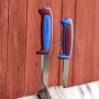 Нож Morakniv Basic 511 лимитированный 2025 углеродистая сталь, пласт. ручка (красная) синяя вставка (14501)