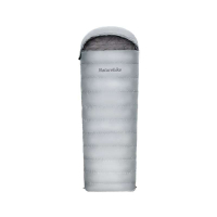 Спальный мешок Naturehike RM40 Утиный пух серый L, молния слева, 6927595707173L