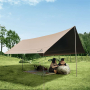 Naturehike Тент Cloud Skies Tarp Lite CNK2350WS015 150D, 680*575 см для кемпинга, светло-коричневый (6977465866417)