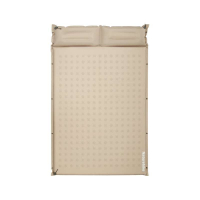 Naturehike Коврик CNK2550WS025 D Series 6см с подушкой R4.9 Double самонадувной бежевый (6977465868756)