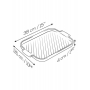 Peugeot Форма для гриля Grill to Table Grill Viande чёрная, 38x26x4 см (63061)