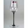 Riedel Хрустальный бокал для вина Mature Bordeaux ручной работы 350 мл прозрачный/черный Sommeliers Black Tie  (4100/0)