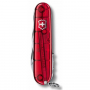 Victorinox швейцарский перочинный нож Huntsman 91мм 15 функций красный полупрозрачный (1.3713.T)