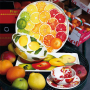 Taitu Фарфоровое прямоугольное блюдо Mele 33 х 22 см Dieta Mediterranea Fruits (12-9-9)
