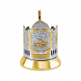 Кольчугинский мельхиор Набор для чая никелированный с позолотой 