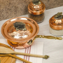Кольчугинский мельхиор Сотейник с крышкой медный с лужением кованый Кукуруза (С72208/8)