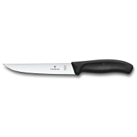 Victorinox Нож разделочный SwissClassic с узким прямым лезвием 15 см чёрный (6.8103.15B)